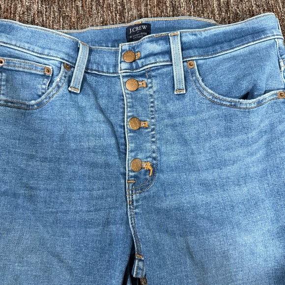 J Crew 10” High-Rise Skinny Jeans light wash size 30 - Picture 4 of 10